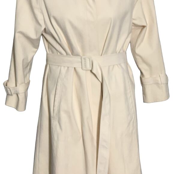 Vintage 1970s Adolph Schuman for Lilli Ann Suede Trench Coat Belted Size Medium - Picture 5 of 10